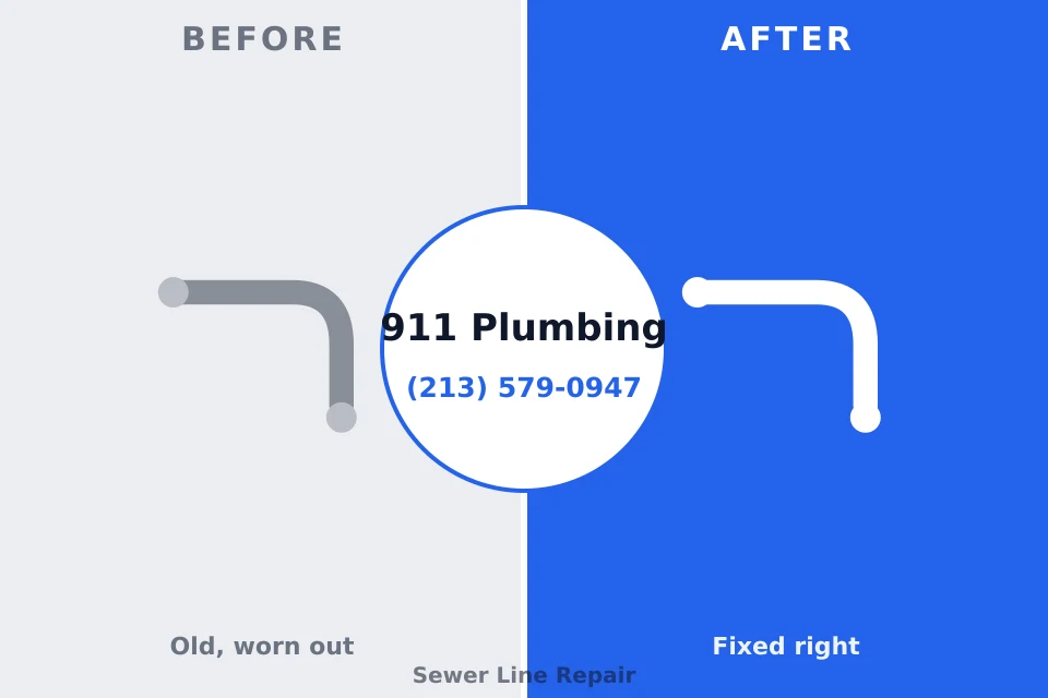 Before and after: plumbing repair Plainville, KS